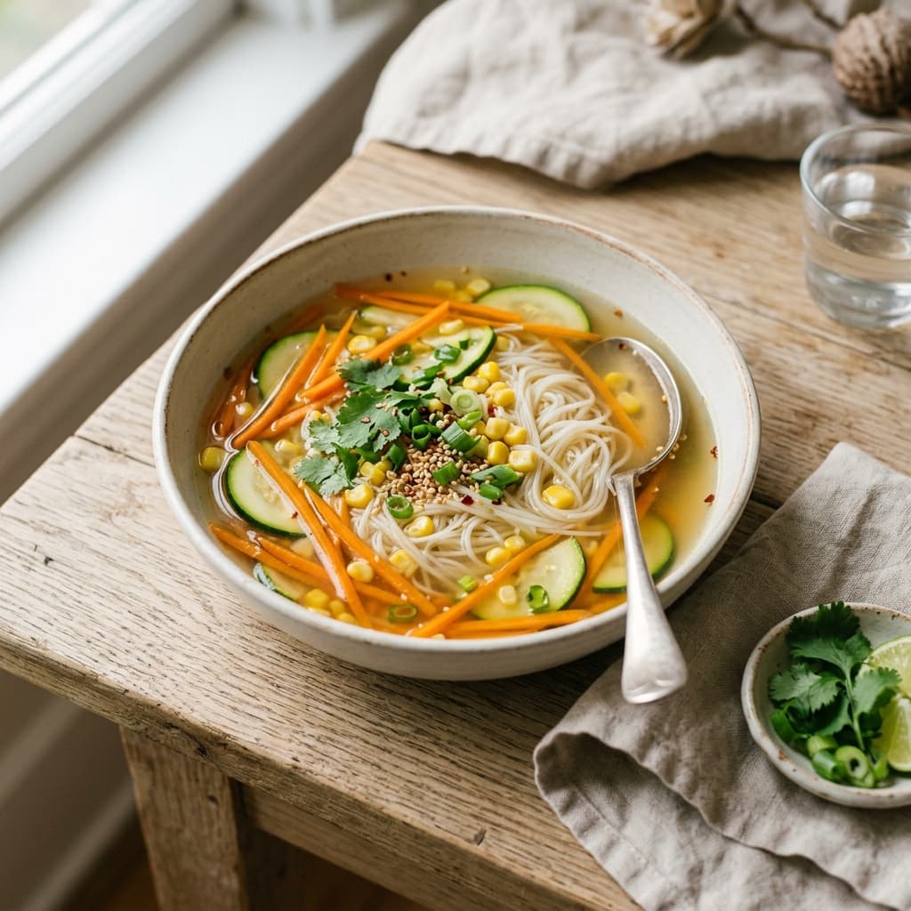 Zucchini Carrot Noodle Soup