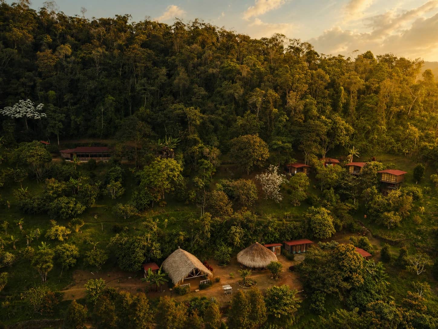 Aerial view of Yaogará nature reserve in the Antioquia mountains